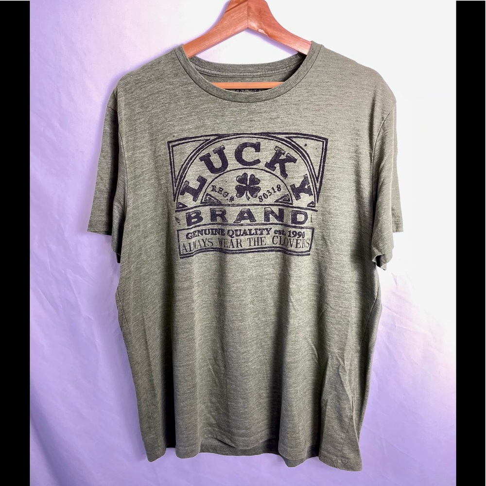 Lucky Brand Mens XL Always Wear the Clovers Graphic T-Shirt